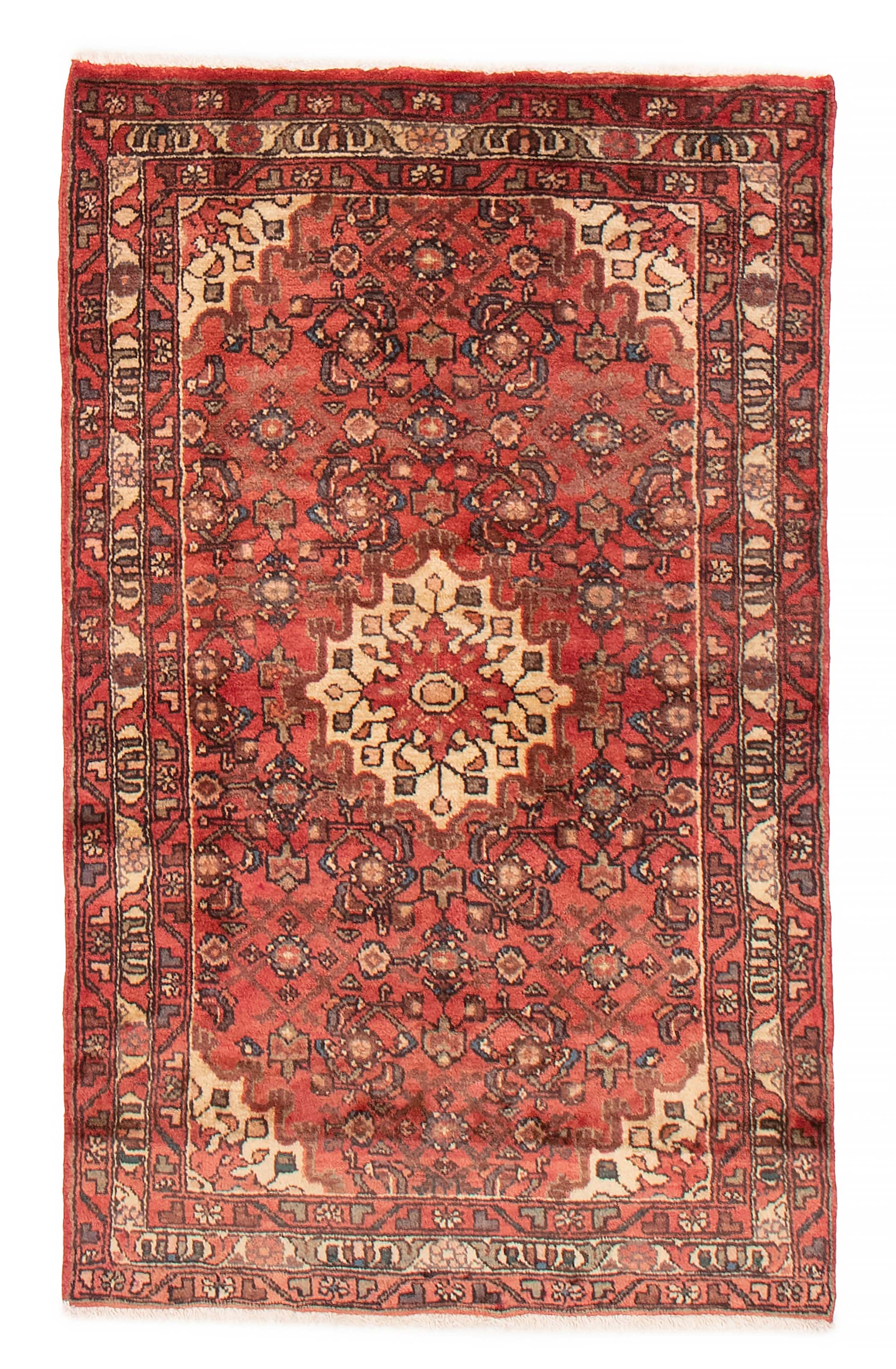 Persian Hamadan 3'3" x 5'4" Hand-knotted Wool Rug 