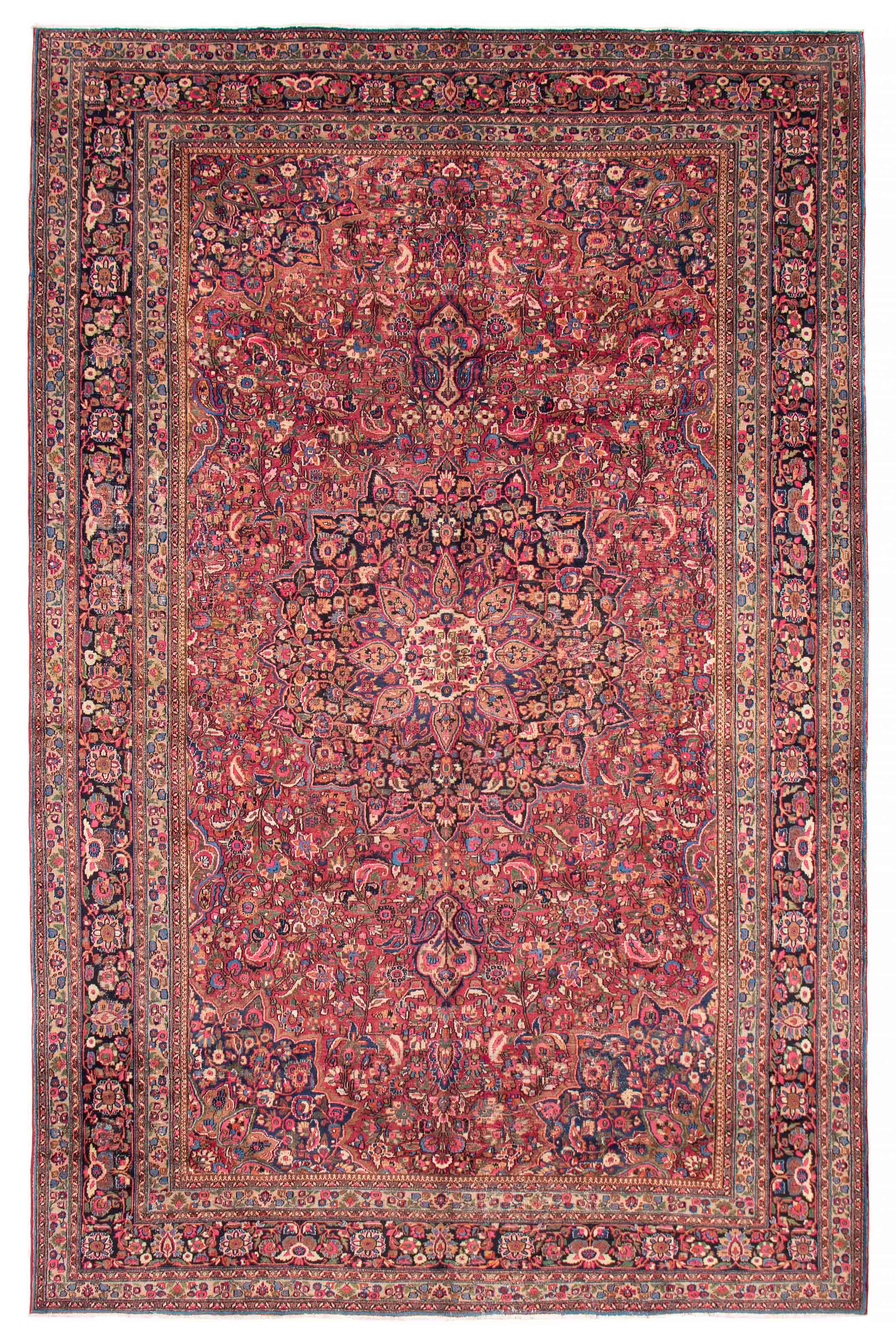 Tapis mashad 10'9" x 16'5" en laine