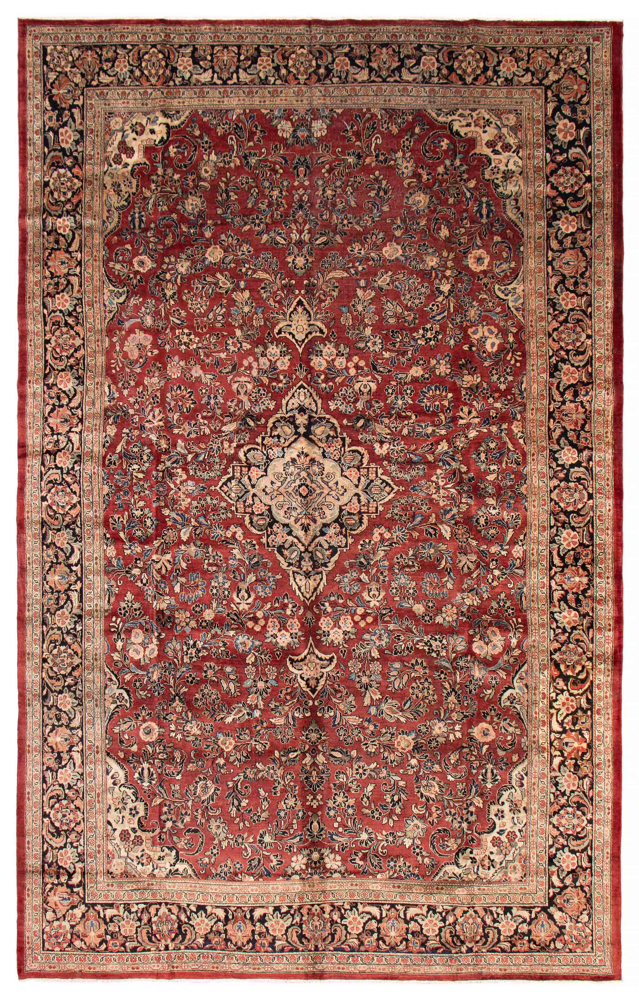Persian Meshkabad 11'0" x 17'4" Hand-knotted Wool Rug 