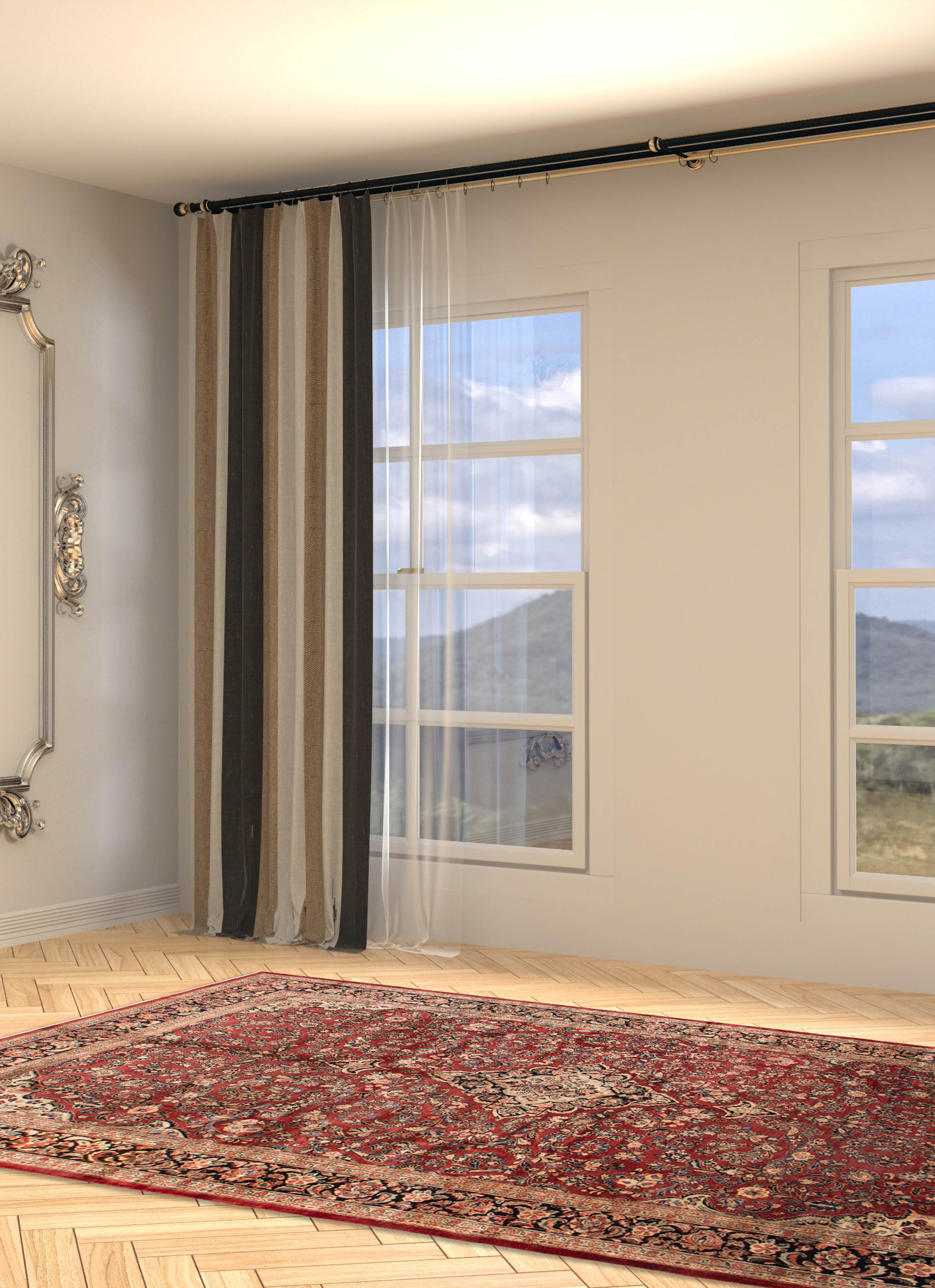 Persian Meshkabad 11'0" x 17'4" Hand-knotted Wool Rug 