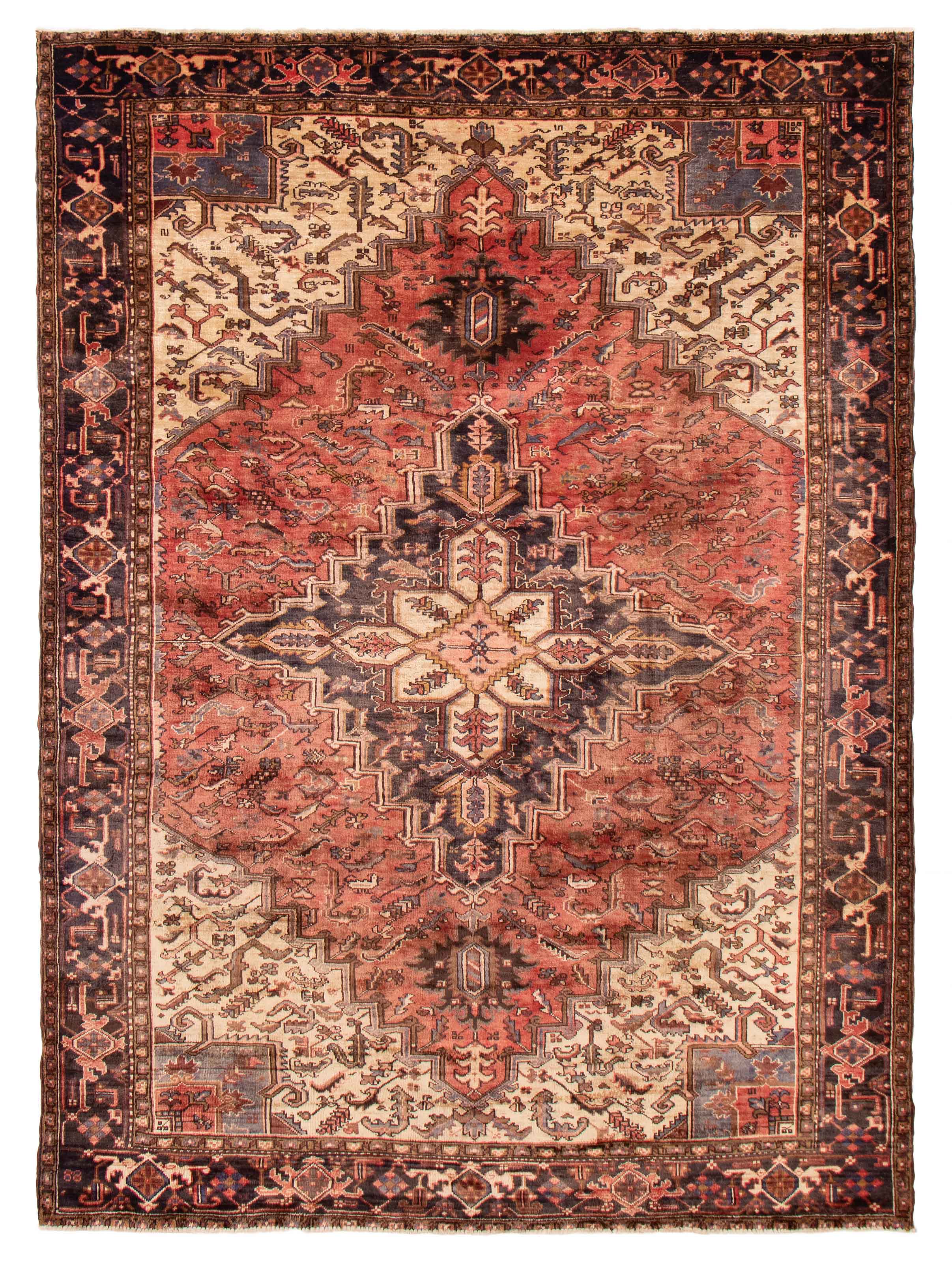 Tapis heriz persan 8'3" x 11'3" en laine