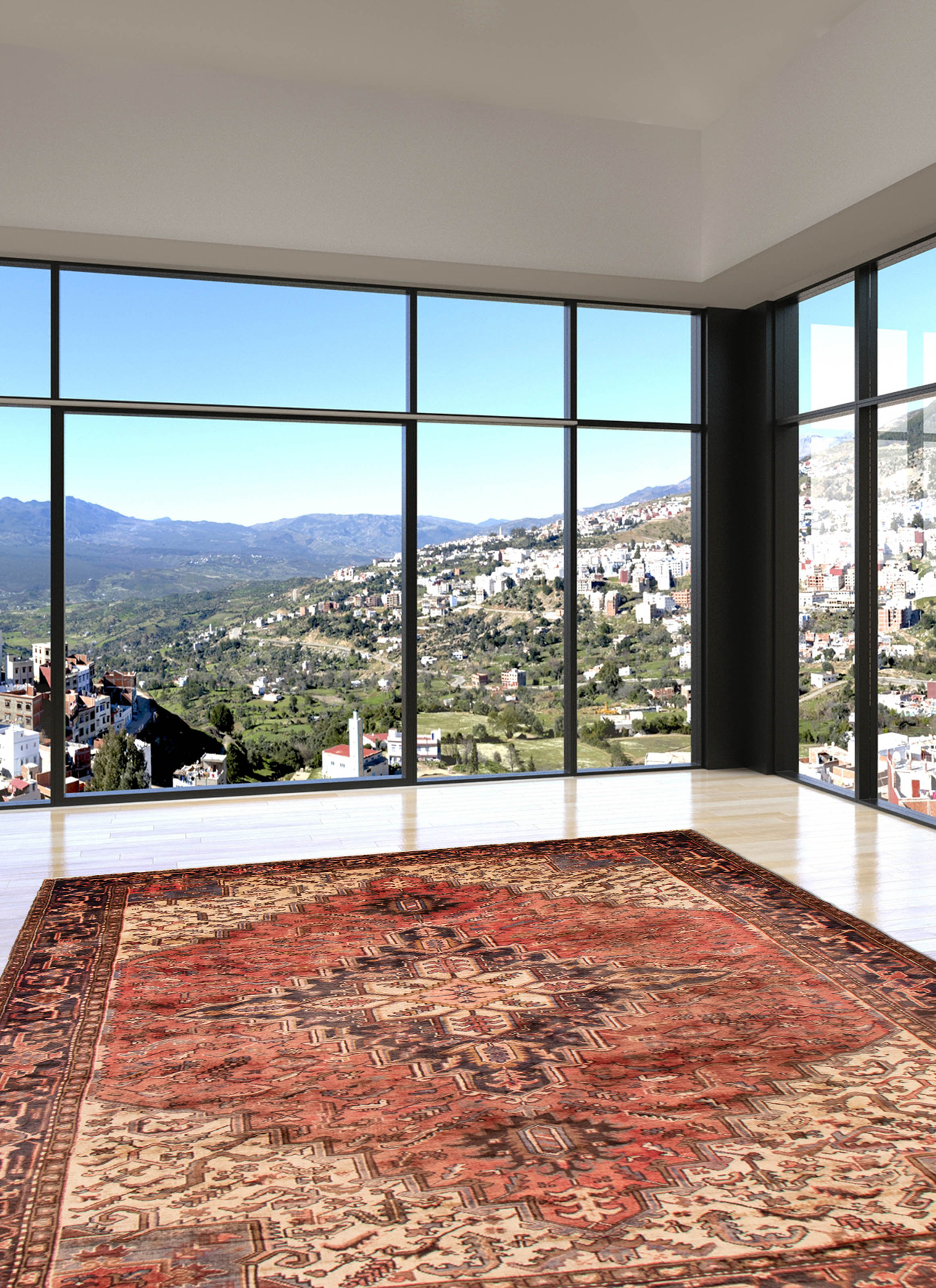 Tapis heriz persan 8'3" x 11'3" en laine