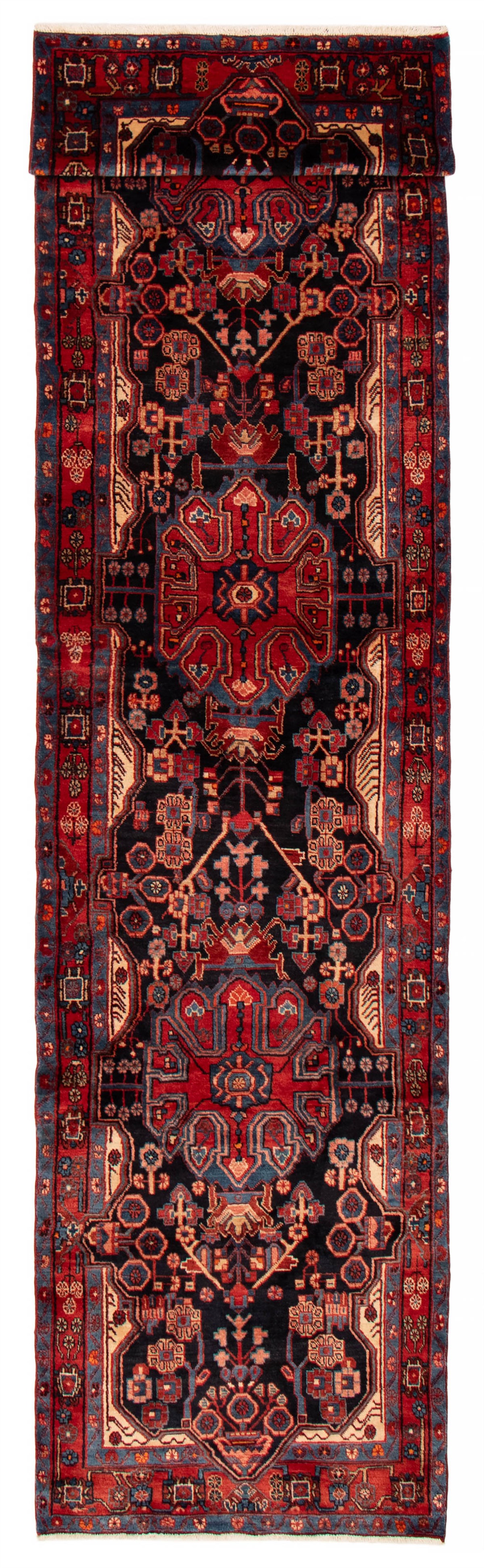 Tapis nahavand 3'7" x 15'3" en laine