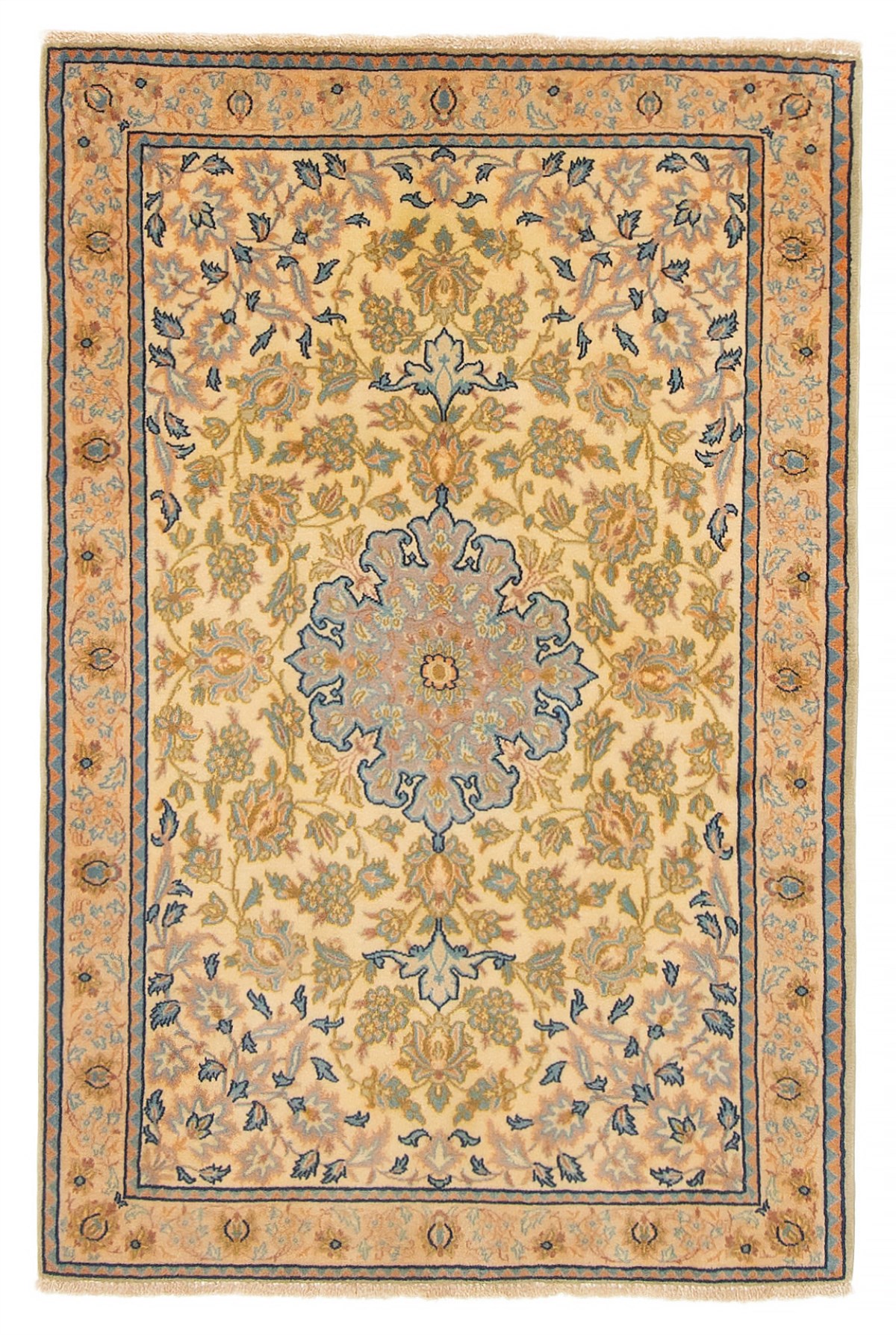 Persian Isfahan 2'2" x 3'2" Hand-knotted Wool Rug 