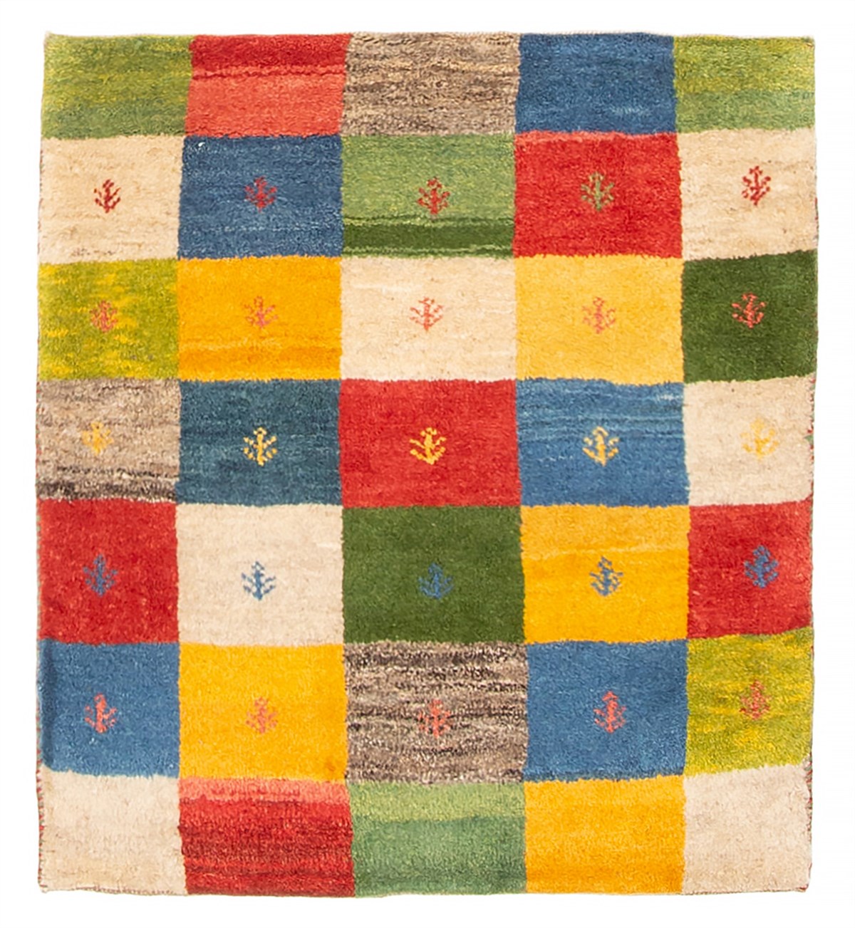 Persian Kashkuli Gabbeh 2'5" x 2'8" Hand-knotted Wool Rug 