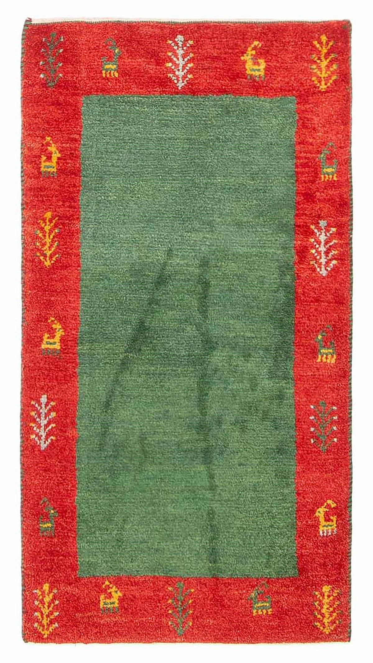 Persian Kashkuli Gabbeh 1'11" x 3'8" Hand-knotted Wool Rug 