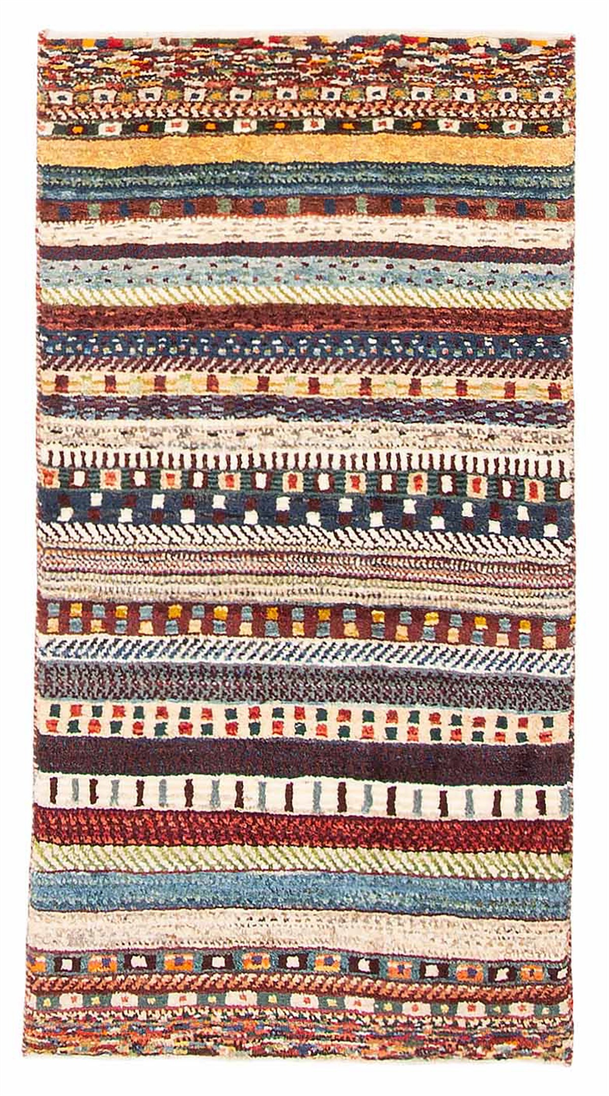 Persian Kashkuli Gabbeh 2'0" x 3'8" Hand-knotted Wool Rug 