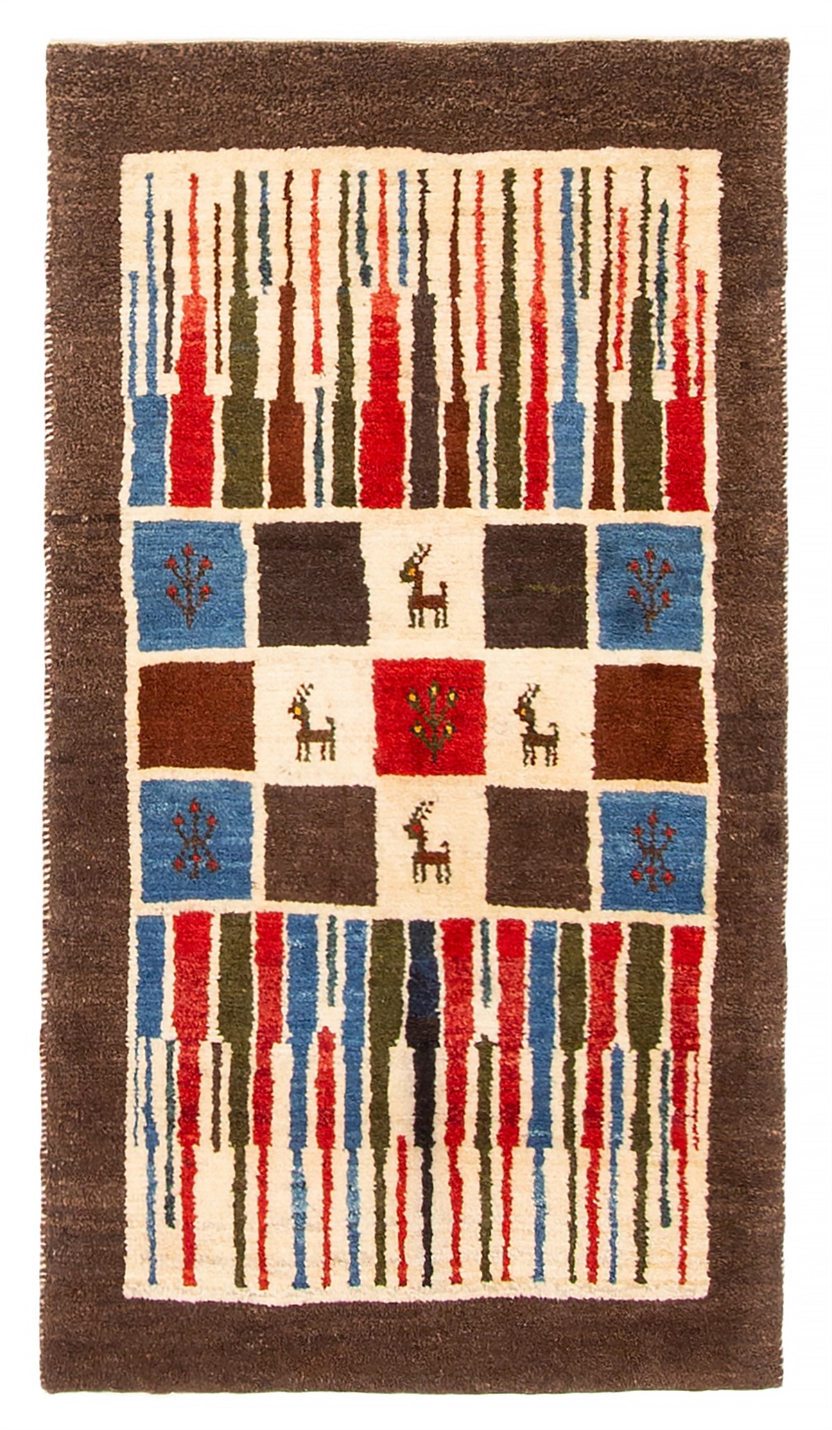 Persian Kashkuli Gabbeh 2'2" x 3'11" Hand-knotted Wool Rug 