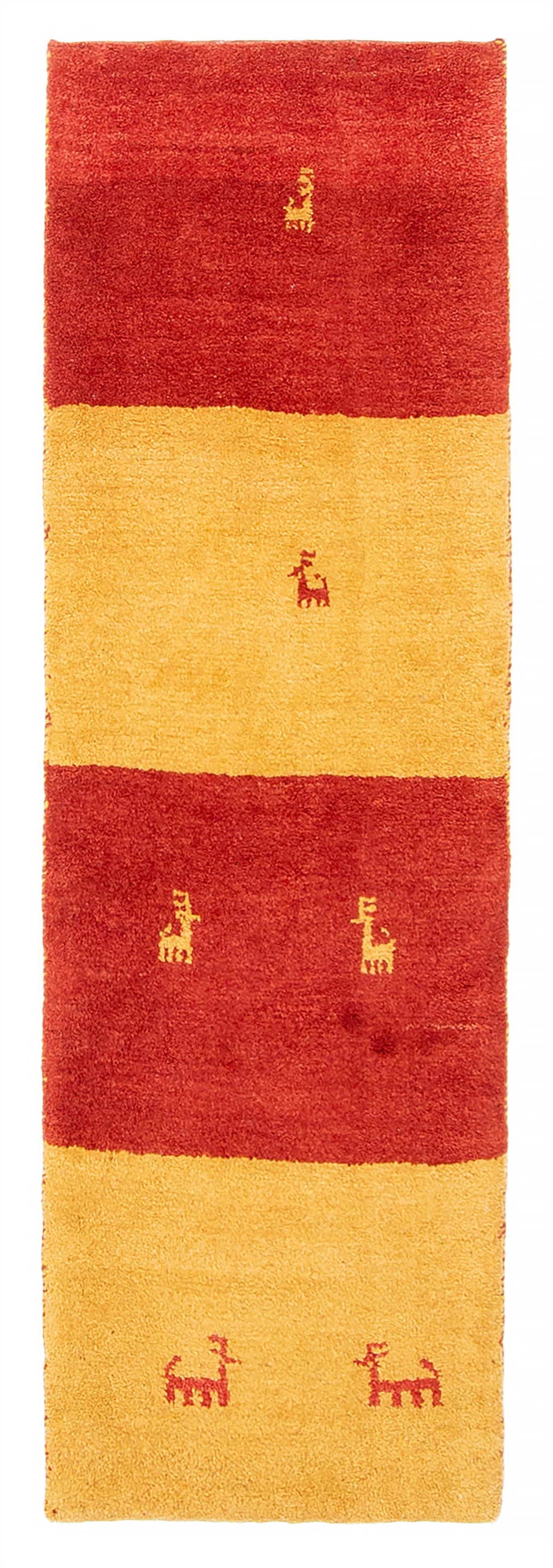 Persian Kashkuli Gabbeh 1'6" x 4'11" Hand-knotted Wool Runner Rug 