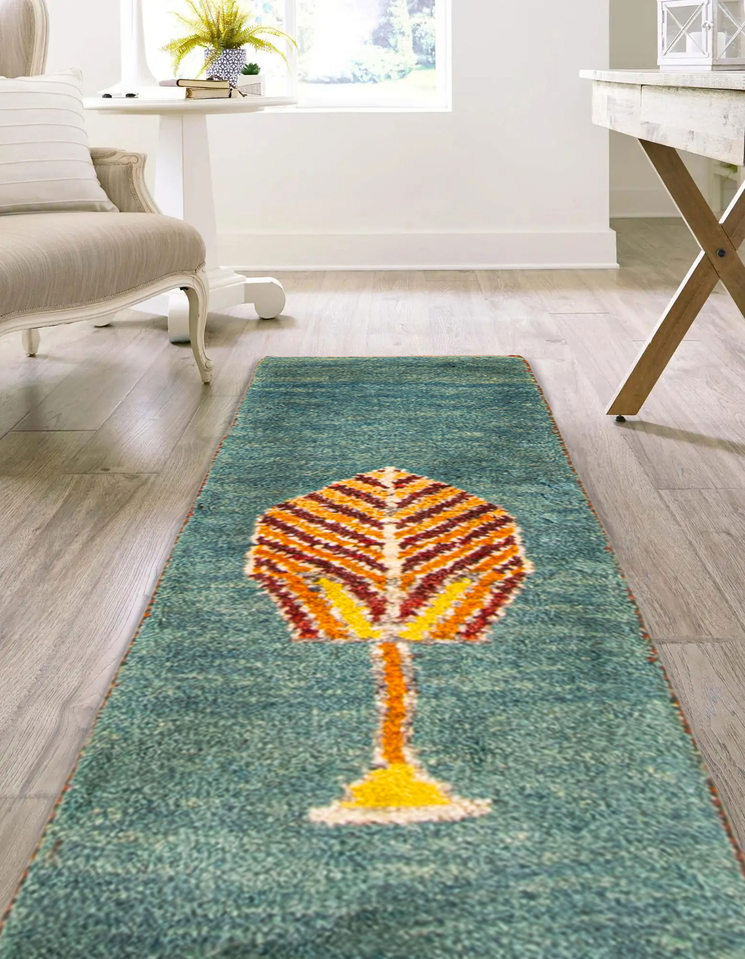 Persian Kashkuli Gabbeh 1'1" x 2'11" Hand-knotted Wool Rug 