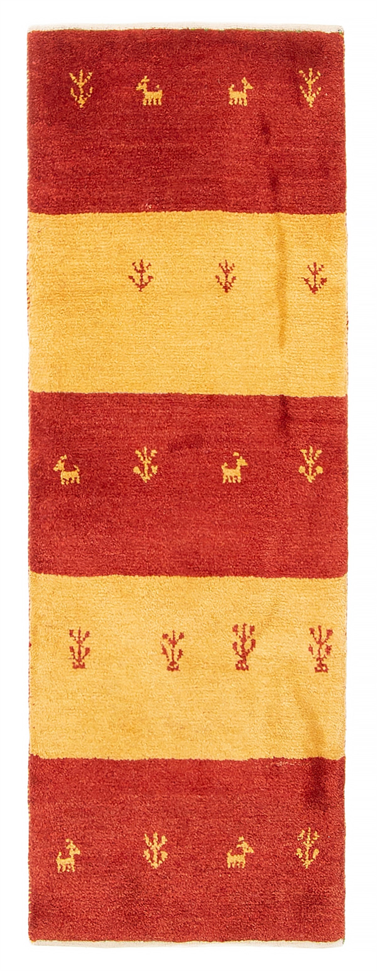 Persian Kashkuli Gabbeh 1'8" x 4'11" Hand-knotted Wool Runner Rug 