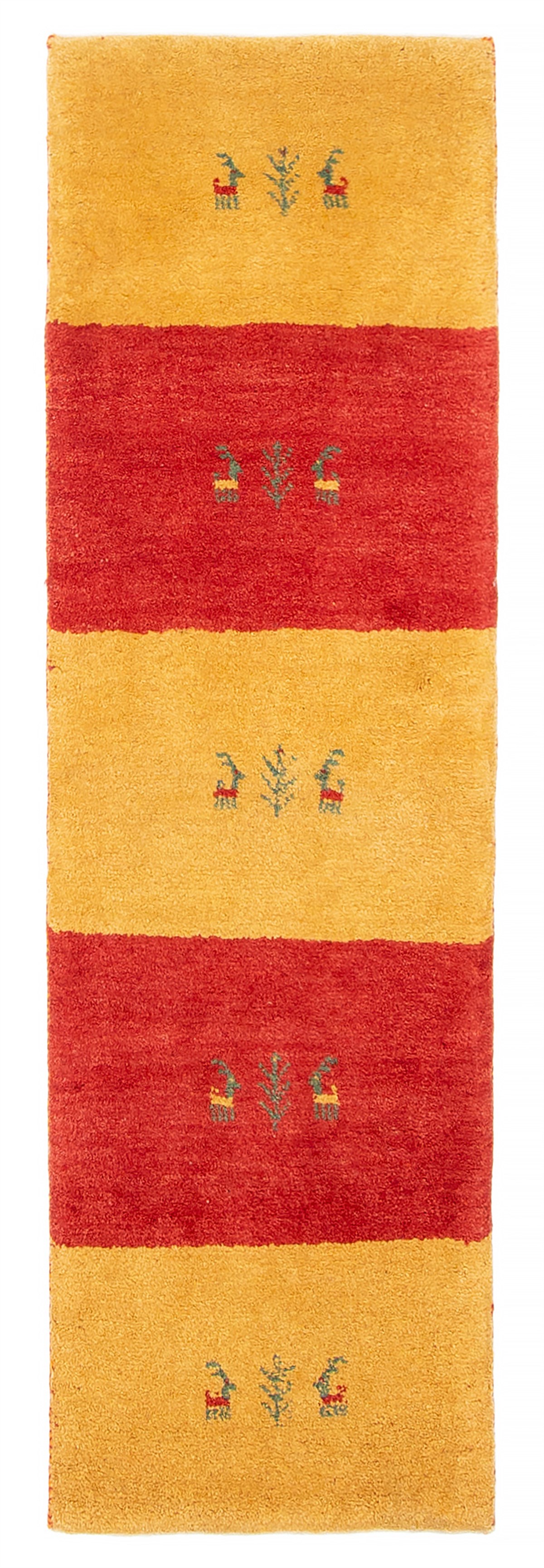Persian Kashkuli Gabbeh 1'8" x 5'4" Hand-knotted Wool Runner Rug 