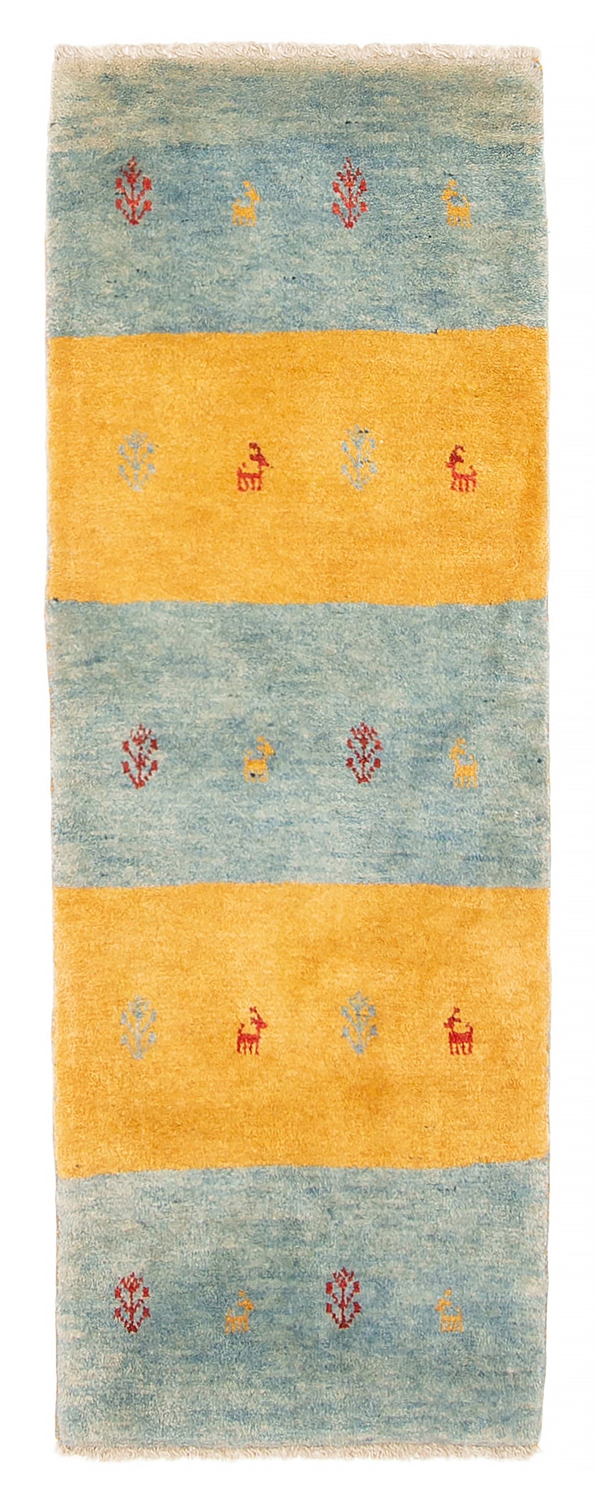 Persian Kashkuli Gabbeh 1'9" x 4'11" Hand-knotted Wool Runner Rug 