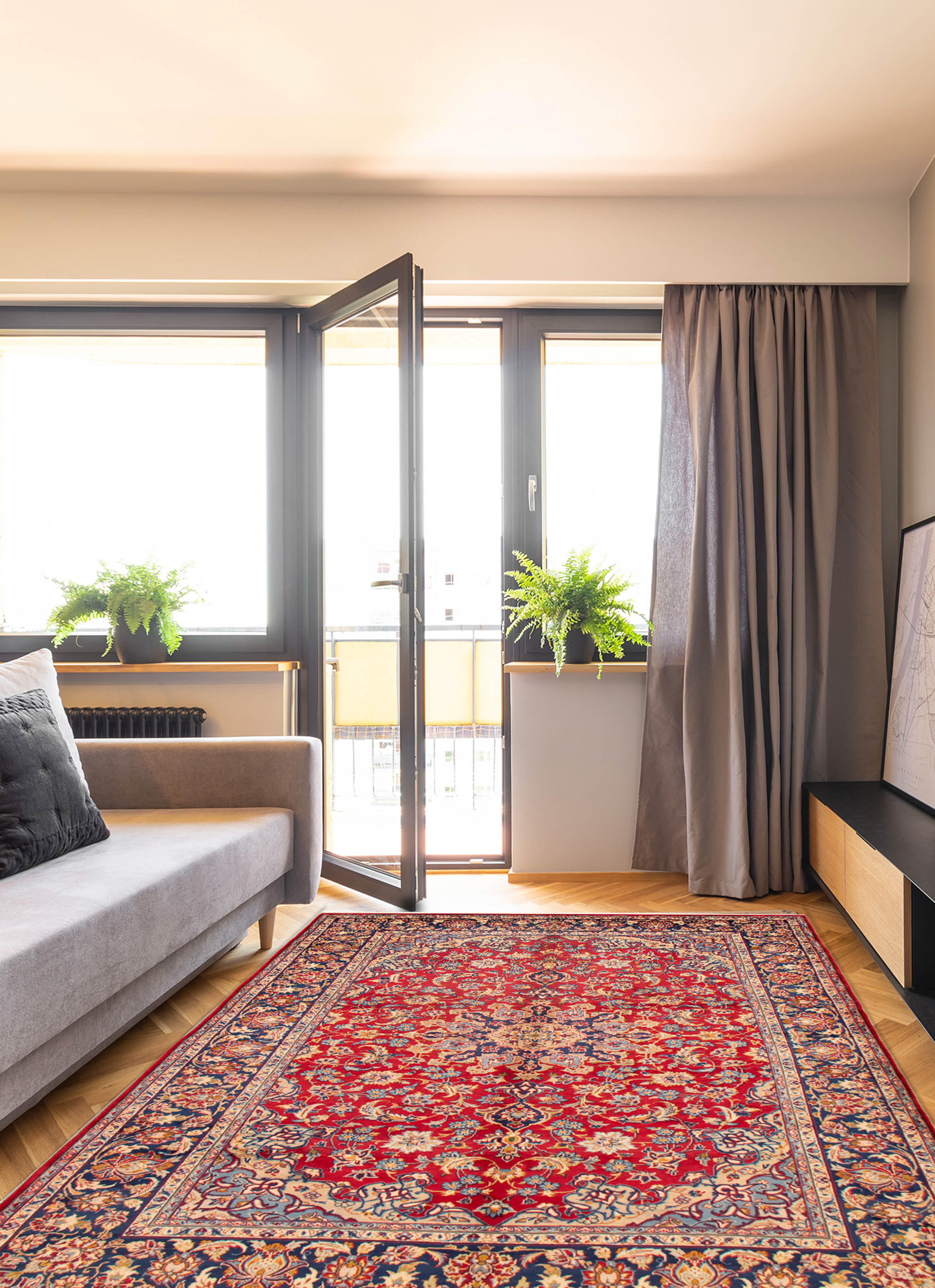 Tapis najafabad 7'0" x 10'6" en laine