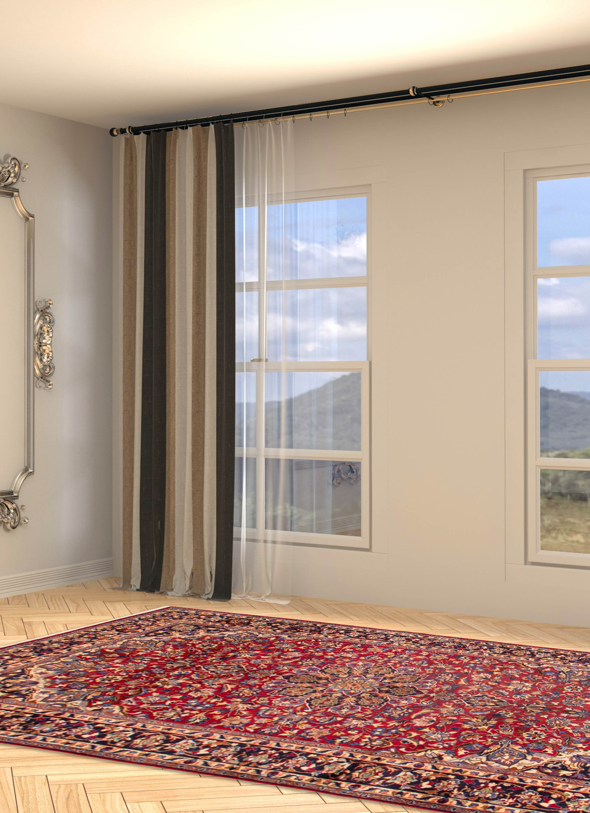 Tapis najafabad 6'9" x 10'1" en laine