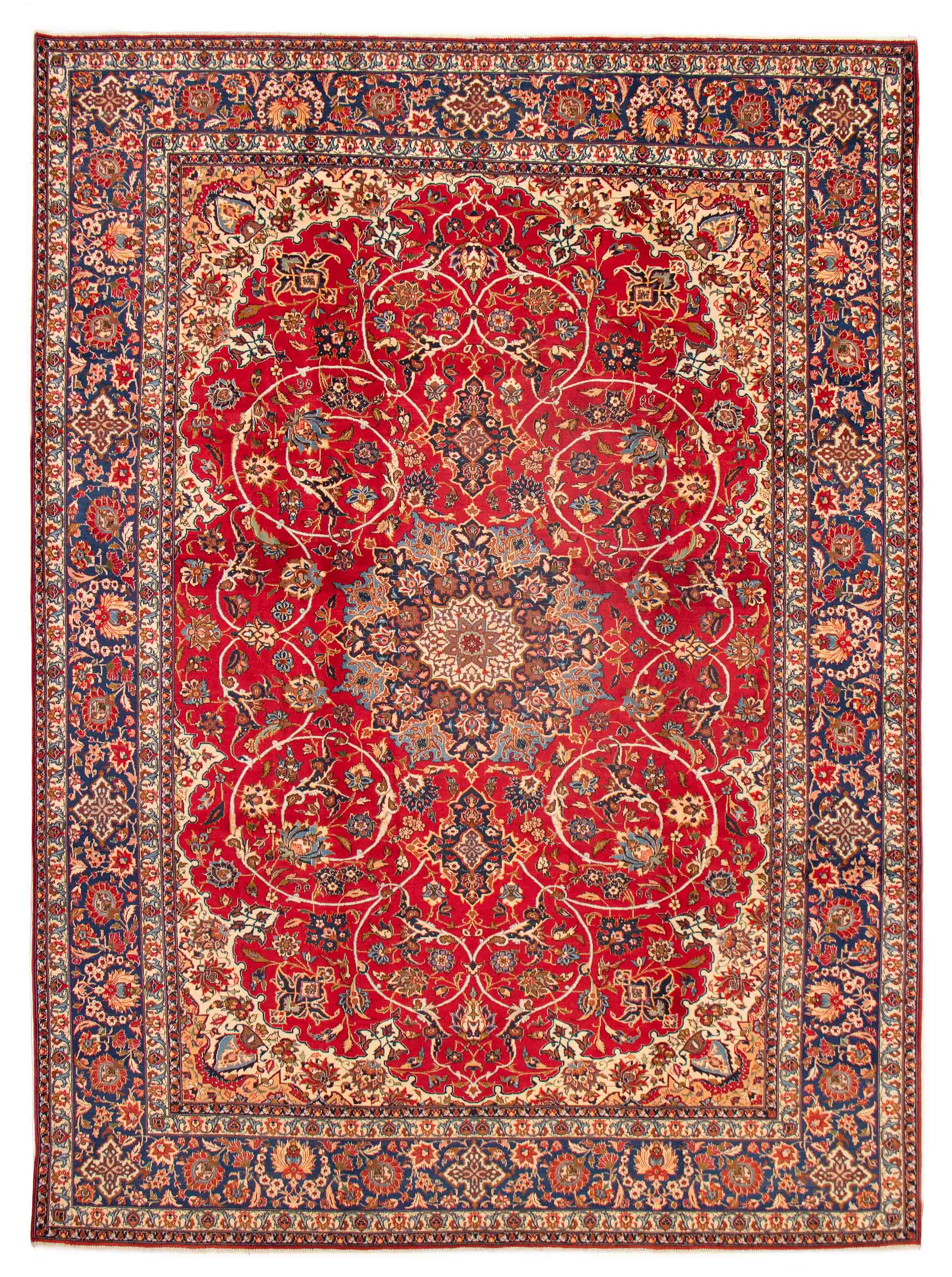 Tapis najafabad 10'3" x 13'9" en laine