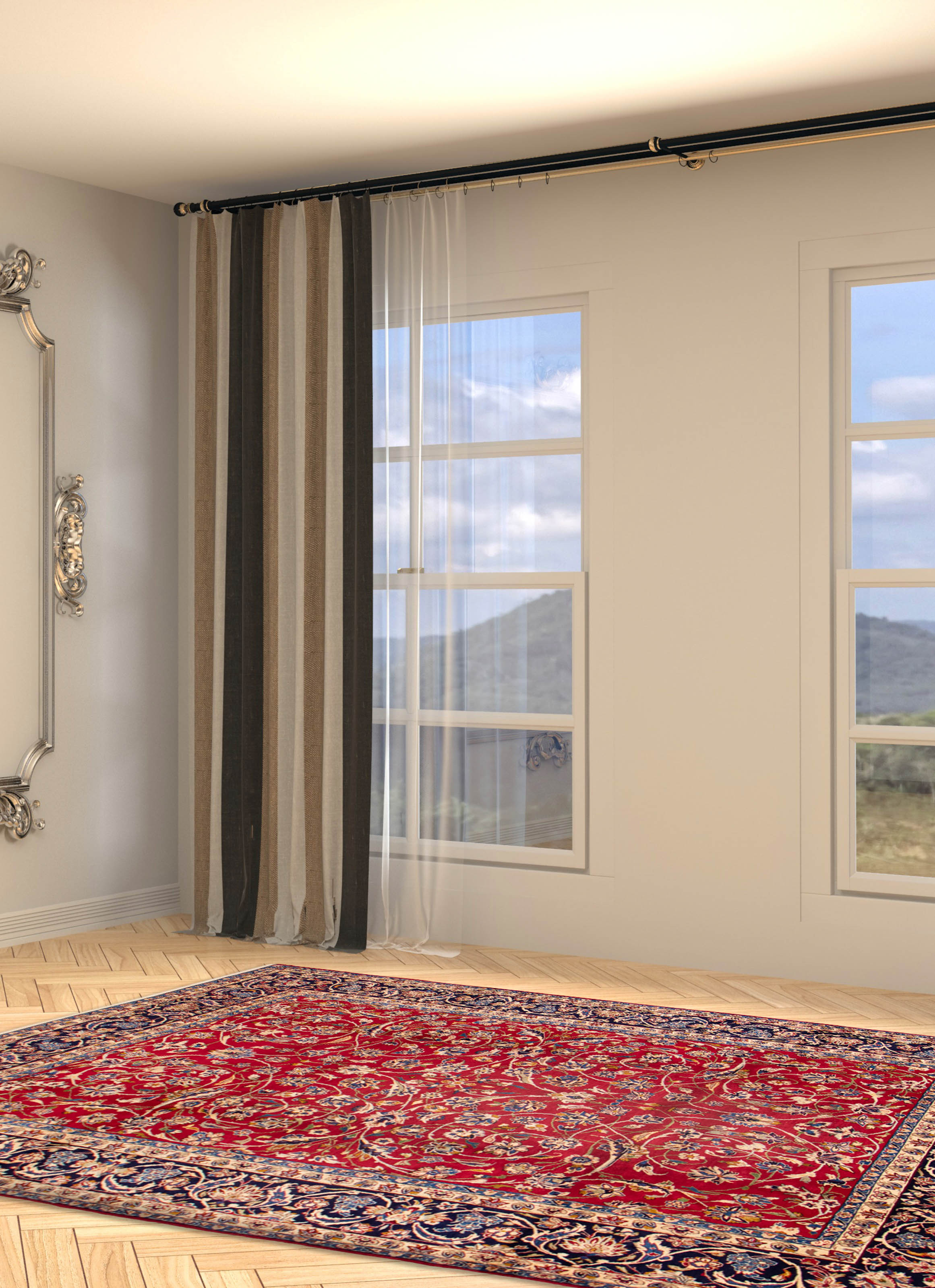 Tapis najafabad 9'0" x 12'7" en laine