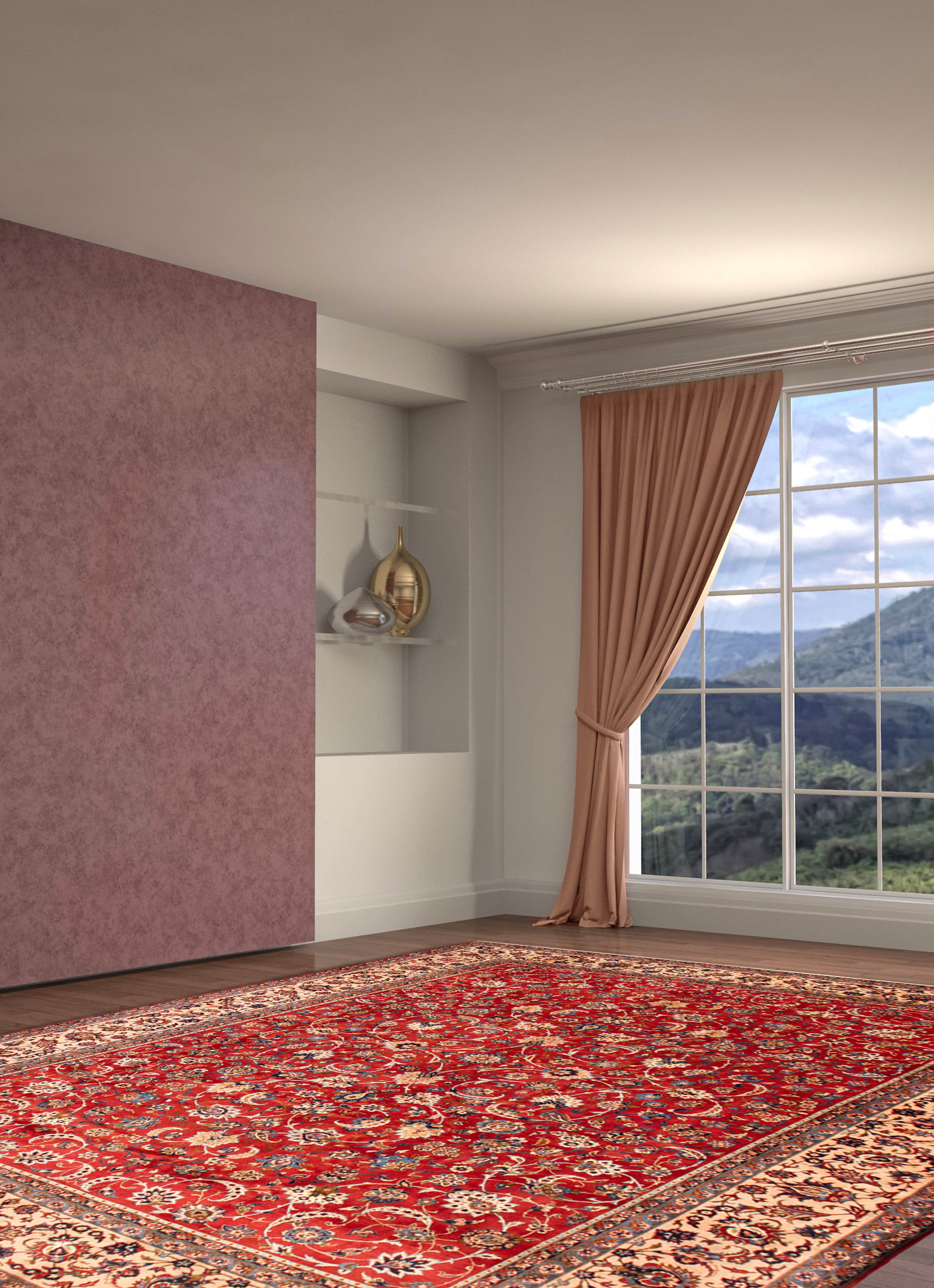 Tapis najafabad 12'3" x 16'10" en laine