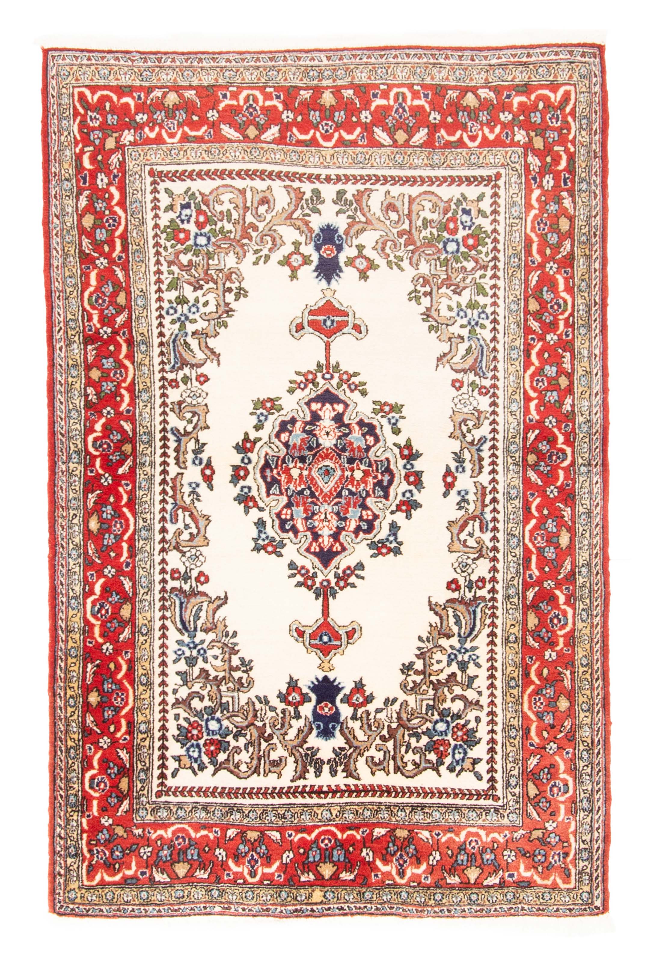 Persian Saveh 3'5" x 5'5" Hand-knotted Wool Rug 