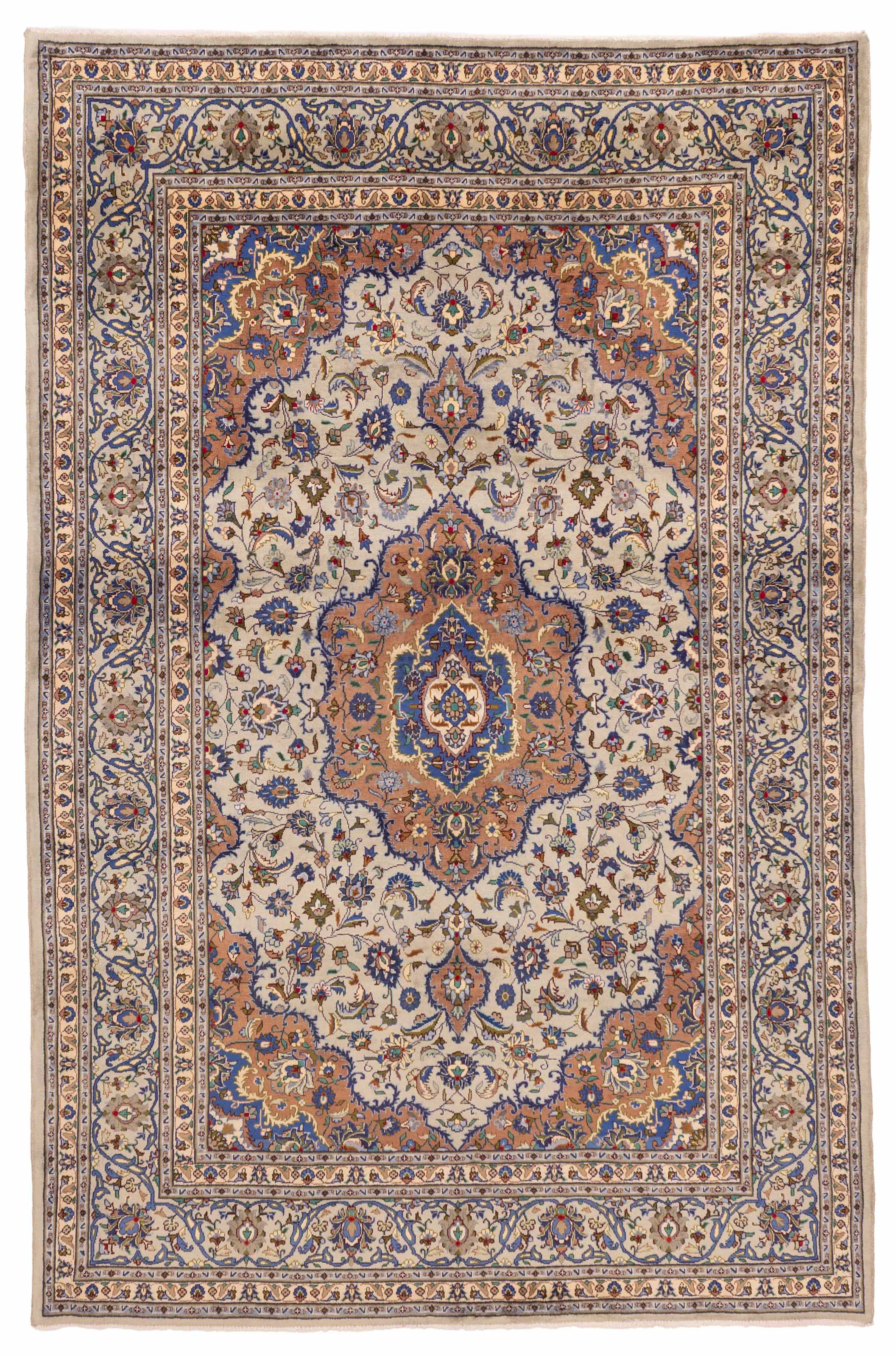Tapis kashmar 6'5" x 9'11" en laine