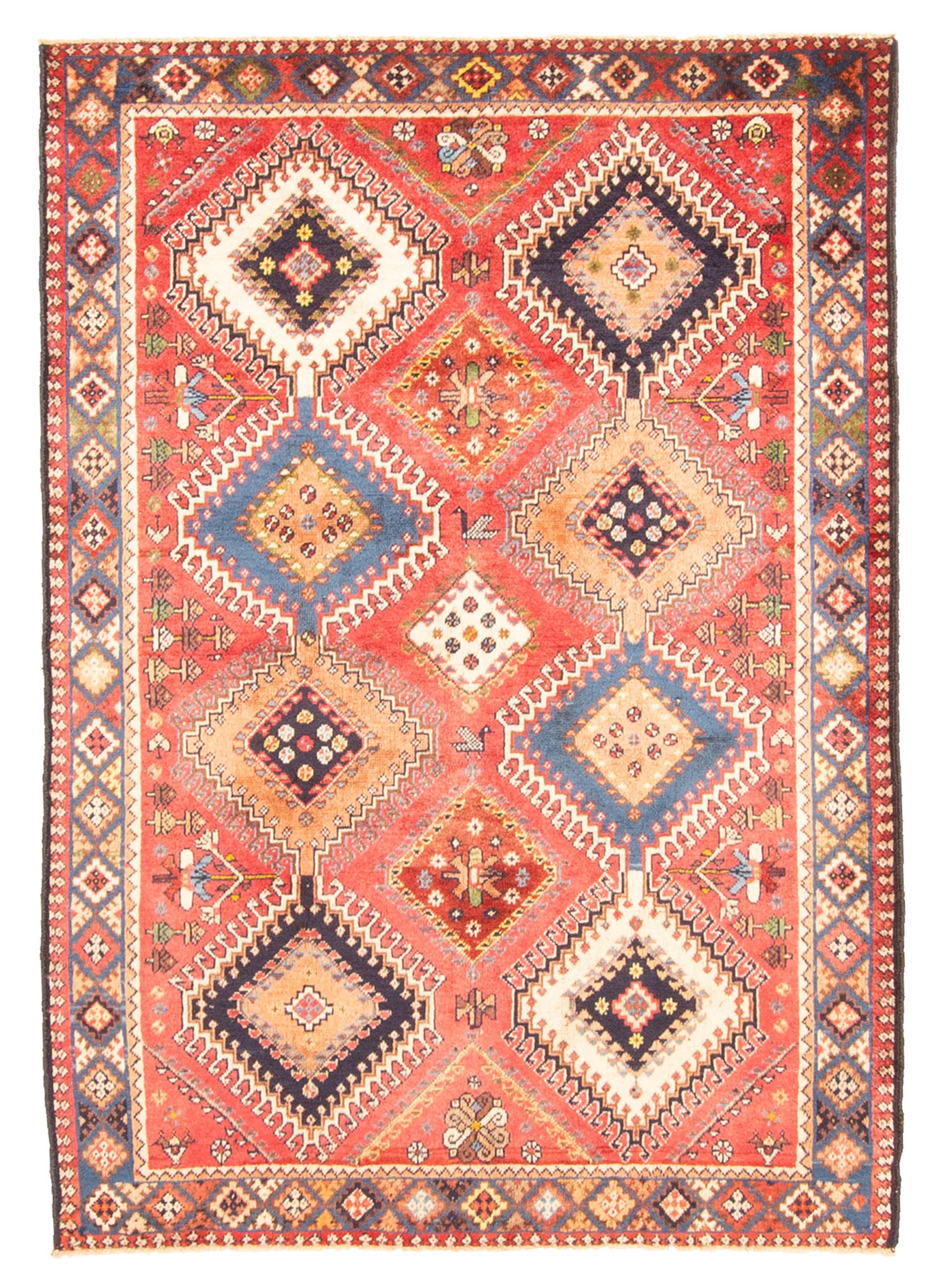 Persian Yalameh 3'5" x 4'10" Hand-knotted Wool Rug 