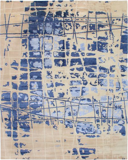 Indian Elixir 8'1" x 10'1" Hand-knotted Wool & Silk Rug 