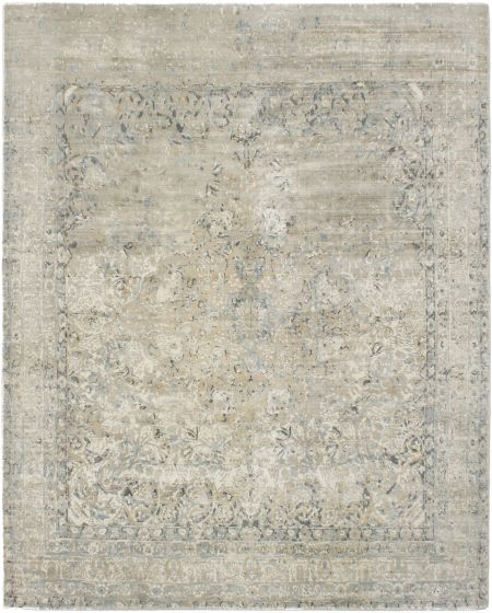 Indian Galleria 8'0" x 10'0" Hand Loomed Silk Rug 