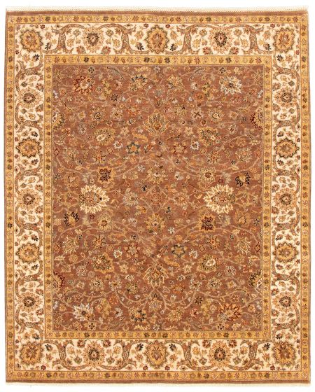 Indian Passions 8'0" x 9'11" Hand-knotted Wool Rug 