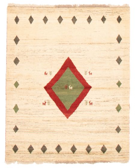 Persian Style Kashkuli Gabbeh 5'1" x 6'4" Hand-knotted Wool Rug 