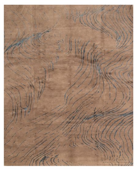 Nepal Opulence 8'1" x 9'10" Hand-knotted Silk, Wool Rug 