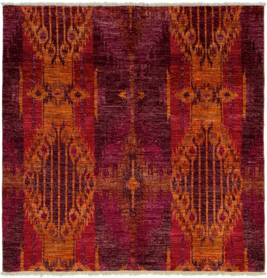 Indian Shalimar 5'9" x 5'11" Hand-knotted Wool Rug 