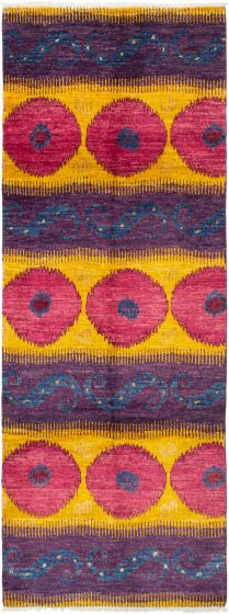 Indian Shalimar 4'1" x 11'9" Hand-knotted Wool Rug 