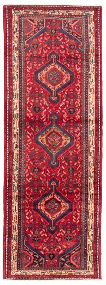Persian Style 3'11" x 11'3" Hand-knotted Wool Rug 