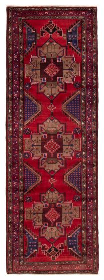 Persian Style 3'4" x 10'0" Hand-knotted Wool Rug 
