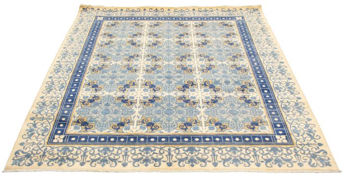 Pakistani Lahore Finest Collection 8'2" x 9'11" Hand-knotted Wool Rug 