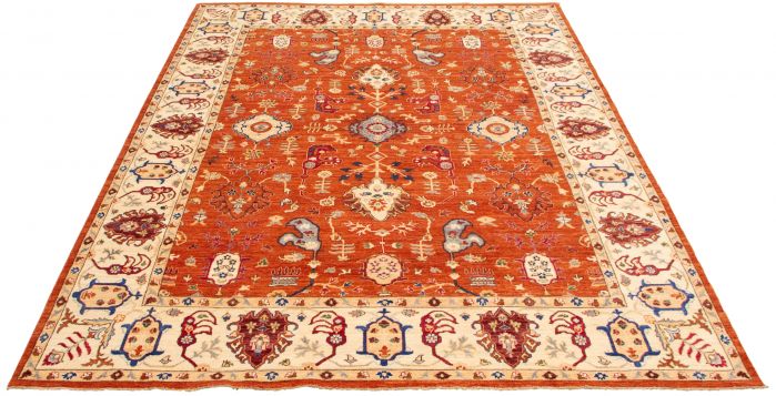 Pakistani Pako Persian 18 Of 20 9'1" x 11'8" Hand-knotted Silk, Wool Rug 