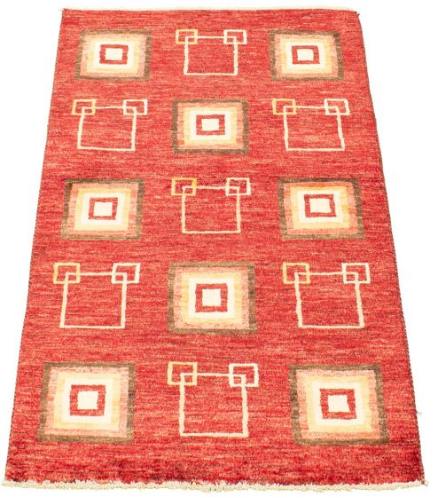 Pakistani Peshawar Ziegler 3'1" x 5'2" Hand-knotted Wool Rug 