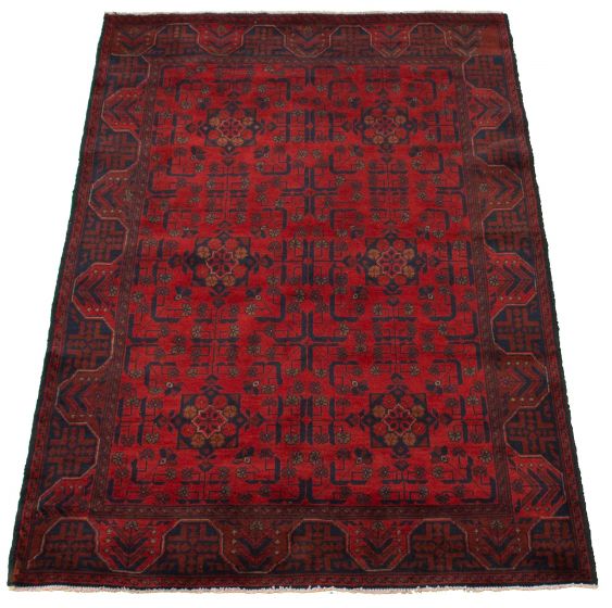 Afghan Finest Khal Mohammadi 4'1" x 6'4" Hand-knotted Wool Rug 
