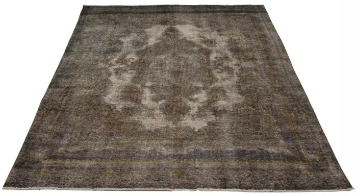 Turkish Color Transition 8'3" x 12'2" Hand-knotted Wool Dark Grey Rug