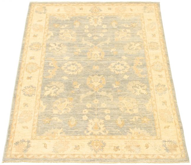 Pakistani Peshawar Oushak 4'11" x 6'8" Hand-knotted Wool Rug 