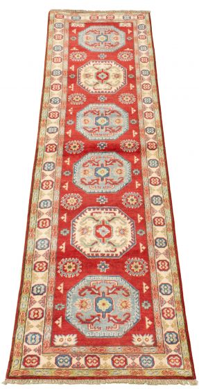 Afghan Finest Ghazni 2'10" x 9'10" Hand-knotted Wool Rug 