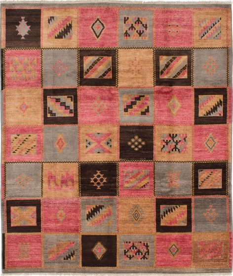 Indian Shalimar 8'6" x 9'11" Hand-knotted Wool Rug 