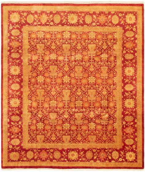Pakistani Peshawar Oushak 8'2" x 9'6" Hand-knotted Wool Rug 