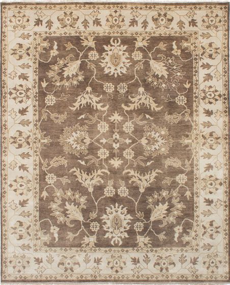 Indian Royal Oushak 8'0" x 9'10" Hand-knotted Wool Rug 