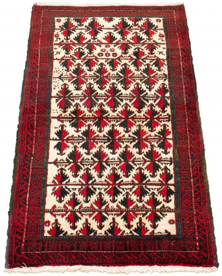 Afghan Akhjah 3'5" x 5'6" Hand-knotted Wool Rug 