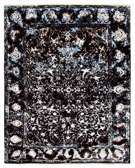 Indian Heritage 8'0" x 9'11" Hand-knotted Silk, Wool Rug 