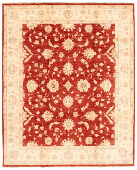 Afghan Chobi Finest 7'11" x 9'9" Hand-knotted Wool Rug 