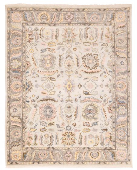 Indian Modern Oushak 8'0" x 10'0" Hand-knotted Wool Rug 
