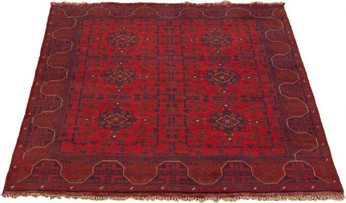 Afghan Finest Khal Mohammadi 5'0" x 6'2" Hand-knotted Wool Rug 