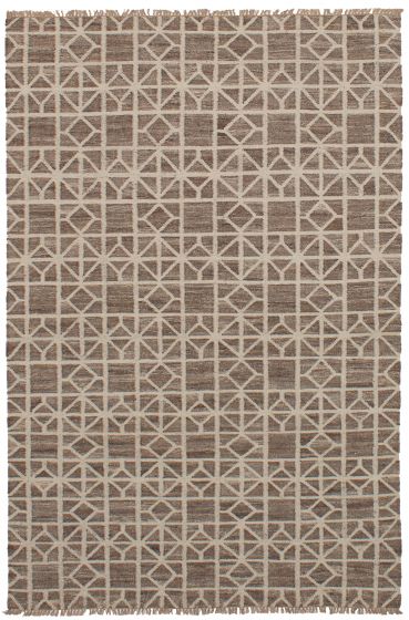 Turkish Izmir FW 5'1" x 7'11" Flat-Weave Wool Kilim 